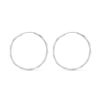 Thumbnail Image 3 of 35.7mm Bamboo Hoop Earrings in Sterling Silver