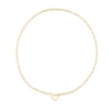 Thumbnail Image 2 of 3.95mm Paper Clip Chain with Heart Clasp Necklace in 14K Gold - 18"