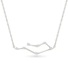 Thumbnail Image 1 of 0.085 CT. T.W. Diamond Gemini Constellation Necklace in Sterling Silver