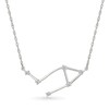 Thumbnail Image 1 of 0.085 CT. T.W. Diamond Libra Constellation Necklace in Sterling Silver