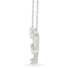 Thumbnail Image 3 of 0.085 CT. T.W. Diamond Libra Constellation Necklace in Sterling Silver