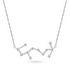 Thumbnail Image 1 of 0.18 CT. T.W. Diamond Scorpio Constellation Necklace in Sterling Silver