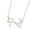 Thumbnail Image 2 of 0.18 CT. T.W. Diamond Scorpio Constellation Necklace in Sterling Silver