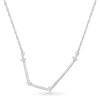Thumbnail Image 1 of 0.04 CT. T.W. Diamond Aquarius Constellation Necklace in Sterling Silver