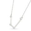 Thumbnail Image 2 of 0.04 CT. T.W. Diamond Aquarius Constellation Necklace in Sterling Silver