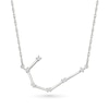 Thumbnail Image 1 of 0.085 CT. T.W. Diamond Cancer Constellation Necklace in Sterling Silver