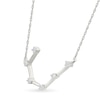 Thumbnail Image 2 of 0.085 CT. T.W. Diamond Cancer Constellation Necklace in Sterling Silver