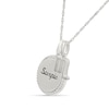 Thumbnail Image 2 of 0.085 CT. T.W. Diamond Frame "Scorpio" Disc Pendant with Zodiac Sign Charm in Sterling Silver