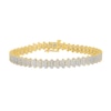 Thumbnail Image 2 of 1.95 CT. T.W. Diamond Bubble Multi-Row Bracelet in 10K Gold - 7.25”
