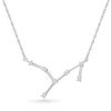 Thumbnail Image 1 of 0.085 CT. T.W. Diamond Virgo Constellation Necklace in Sterling Silver