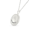 Thumbnail Image 2 of 0.04 CT. Diamond Solitaire Scorpio Zodiac Sign Rope Frame Disc Pendant in Sterling Silver
