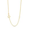 Thumbnail Image 3 of White Jade and 0.40 CT. T.W. Diamond Circle Fan Pendant in 14K Gold