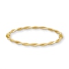 Thumbnail Image 1 of Reaura Polished and Mesh Twist Bangle in Repurposed 14K Gold