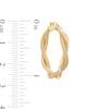 Thumbnail Image 3 of Reaura 26.0mm Polished and Mesh Twist Hoop Earrings in Repurposed 14K Gold