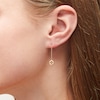 Thumbnail Image 2 of Reaura Clover Cutout Linear Chain Drop Earrings in Repurposed 10K Gold