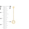 Thumbnail Image 3 of Reaura Clover Cutout Linear Chain Drop Earrings in Repurposed 10K Gold