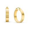 Thumbnail Image 1 of Reaura 23.0mm Square-Edged Hoop Earrings in Repurposed 10K Gold