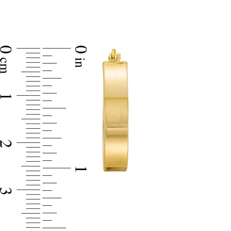 Main Image 2 of Reaura 23.0mm Square-Edged Hoop Earrings in Repurposed 10K Gold