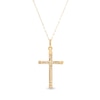 Thumbnail Image 1 of Reaura Rope-Textured Twist Cross Pendant in Repurposed 10K Gold