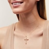 Thumbnail Image 2 of Reaura Rope-Textured Twist Cross Pendant in Repurposed 10K Gold
