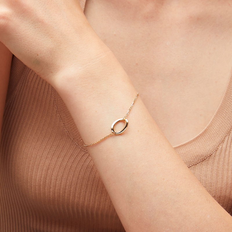 Main Image 2 of Reaura Oval Link Station Chain Bracelet in Repurposed 14K Gold - 7.5"