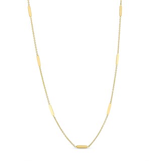 Reaura Bar Station Necklace in Repurposed 10K Gold