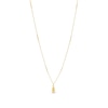 Reaura Polished Teardrop Pendant in Repurposed 10K Gold