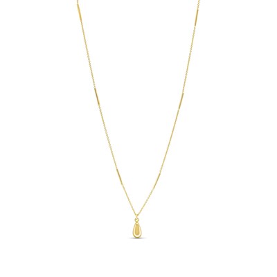 Reaura Polished Teardrop Pendant in Repurposed 10K Gold
