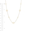 Thumbnail Image 3 of Reaura Clover Cutout Station Necklace in Repurposed 10K Gold