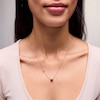Thumbnail Image 2 of 6.0mm Heart-Shaped Certified Ruby and Diamond Accent Necklace in 10K Gold