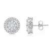 Thumbnail Image 1 of 0.95 CT. T.W. Multi-Diamond Frame Stud Earrings in 10K White Gold