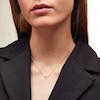 Thumbnail Image 2 of Vera Wang Love Collection Heart Outline Necklace in Sterling Silver - 16"