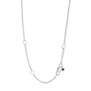 Thumbnail Image 3 of Vera Wang Love Collection Heart Outline Necklace in Sterling Silver - 16"