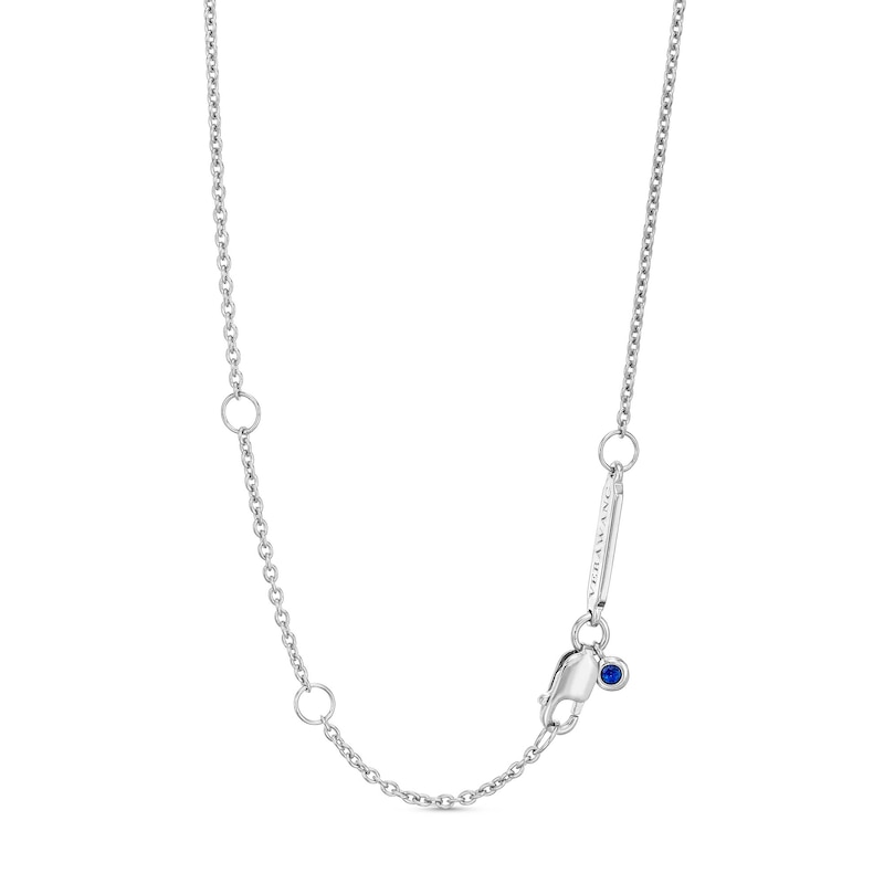 Main Image 3 of Vera Wang Love Collection Heart Outline Necklace in Sterling Silver - 16"