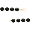 Thumbnail Image 3 of 8.0mm Onyx Bead Strand Bracelet in 14K Gold - 7.5"