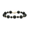 Thumbnail Image 1 of 6.0-10.0mm Onyx Alternating Bead Strand Bracelet in 14K Gold - 7.5"