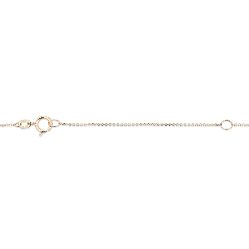 Main Image 4 of Pear-Shaped and Round Jade with 0.40 CT. T.W. Diamond Frame Teardrop Pendant in 14K Gold