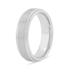 Thumbnail Image 3 of 6.0mm Stepped Edge Engravable Wedding Band in Tungsten