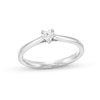 Thumbnail Image 1 of 0.20 CT. Heart-Shaped Certified Lab-Grown Diamond Solitaire Promise Ring in 10K White Gold (F/SI2)