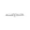 Thumbnail Image 4 of 0.20 CT. Heart-Shaped Certified Lab-Grown Diamond Solitaire Promise Ring in 10K White Gold (F/SI2)