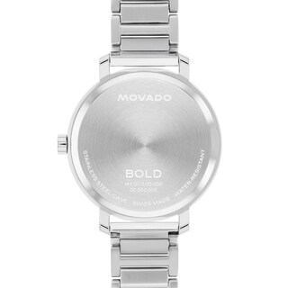 Ladies’ Movado Bold® Evolution 2.0 Crystal Accent Watch with Textured Silver-Tone Dial (Model: 3601217)