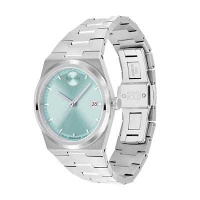 Ladies’ Movado Bold® Quest Watch with Light Blue Dial (Model: 3601186)