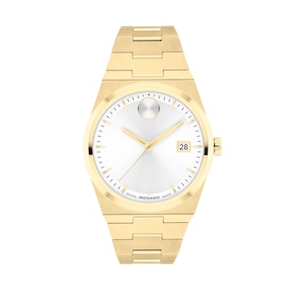 Ladies’ Movado Bold® Quest Gold-Tone IP Watch with White Dial (Model: 3601187)