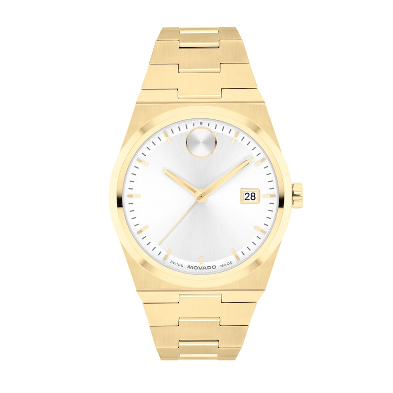 Main Image 1 of Ladies’ Movado Bold® Quest Gold-Tone IP Watch with White Dial (Model: 3601187)