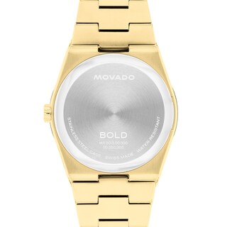 Ladies’ Movado Bold® Quest Gold-Tone IP Watch with White Dial (Model: 3601187)
