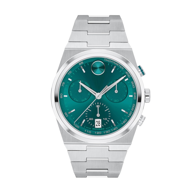 Main Image 1 of Men's Movado Bold® Quest Chronograph Watch with Green Dial (Model: 3601200)