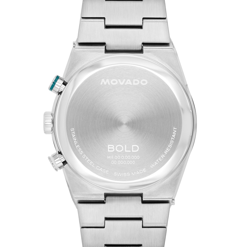 Main Image 3 of Men's Movado Bold® Quest Chronograph Watch with Green Dial (Model: 3601200)
