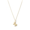 Thumbnail Image 1 of Child’s Cubic Zirconia Unicorn Pendant in 10K Gold - 15”
