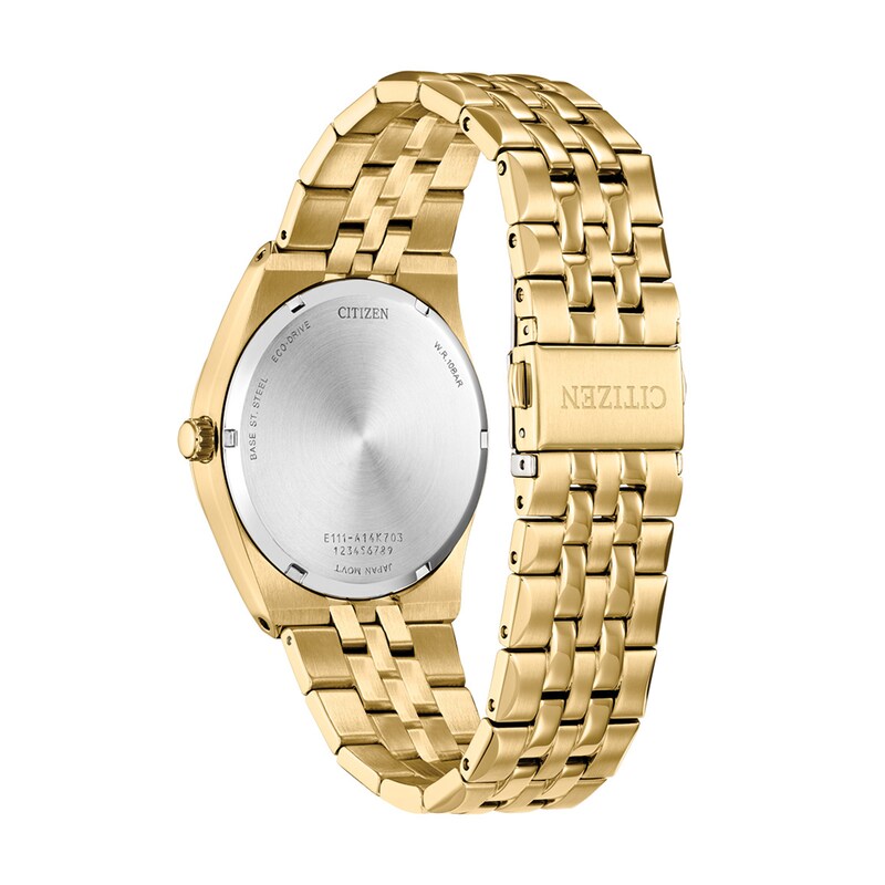 Men's Citizen Eco-Drive® Corso Gold-Tone IP Watch with Black Dial (Model: BM7333-85E)
