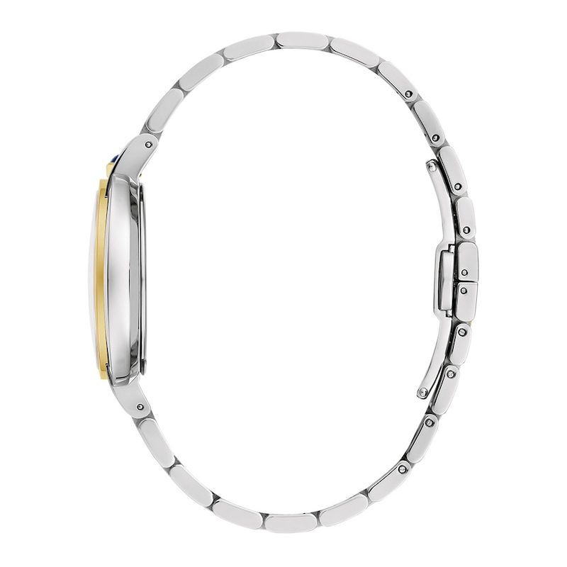 Main Image 2 of Ladies' Bulova Rubaiyat Two-Tone IP Watch with Oval White Dial (Model: 98L320)